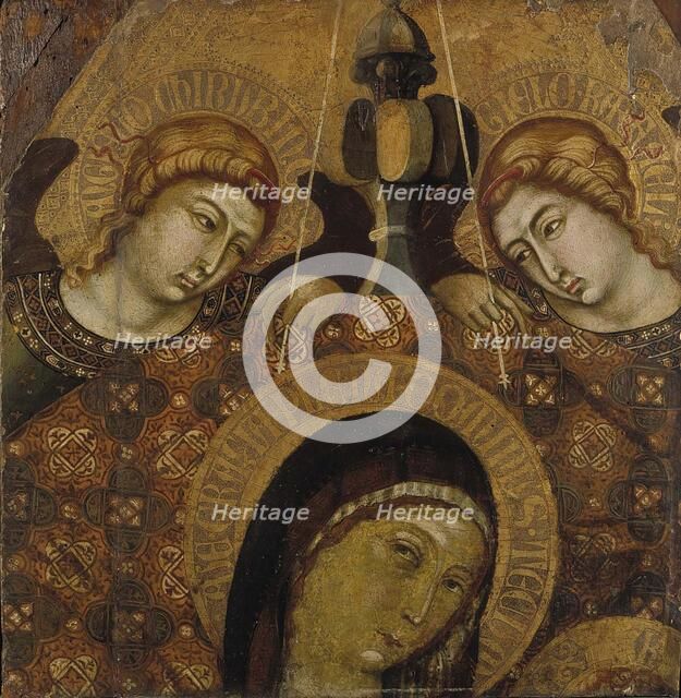 Madonna enthroned, fragment, 1300-1348. Creator: Niccolo di Segna.