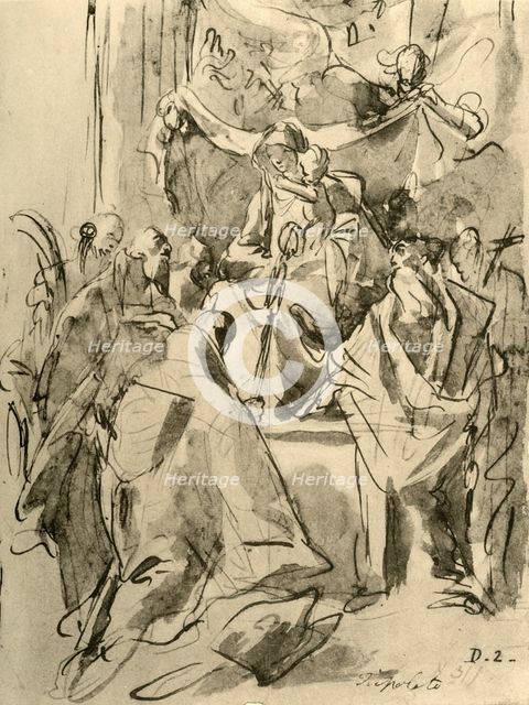 'Madonna enthroned with Saints', mid 18th century, (1928). Artist: Giovanni Battista Tiepolo.