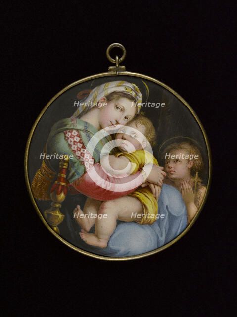 Madonna in the Chair, after Raphael, 1782. Creator: Nicolas Andre Courtois.