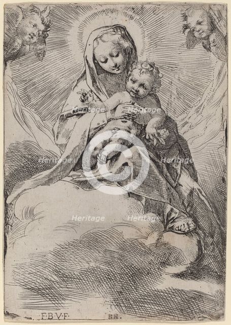 Madonna in the Clouds. Creator: Federico Barocci.