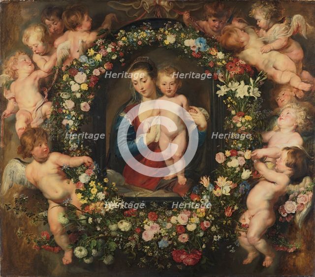 Madonna in a Garland of Flowers, c. 1616-1618.
