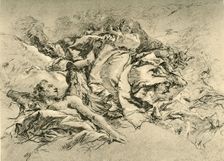 Madonna in clouds surrounded by Angels c1754, (1928). Artist: Giovanni Battista Tiepolo