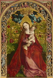 Madonna in Rose Garden, 1473. Creator: Martin Schongauer