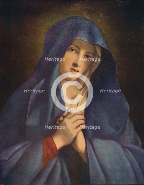 'Madonna in Sorrow', mid 17th century, (c1915). Artist: Giovanni Battista Salvi da Sassoferrato.