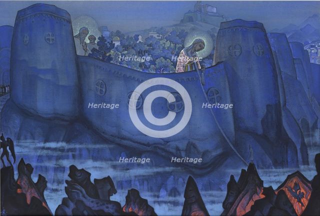 Madonna Laboris, 1931. Artist: Roerich, Nicholas (1874-1947)