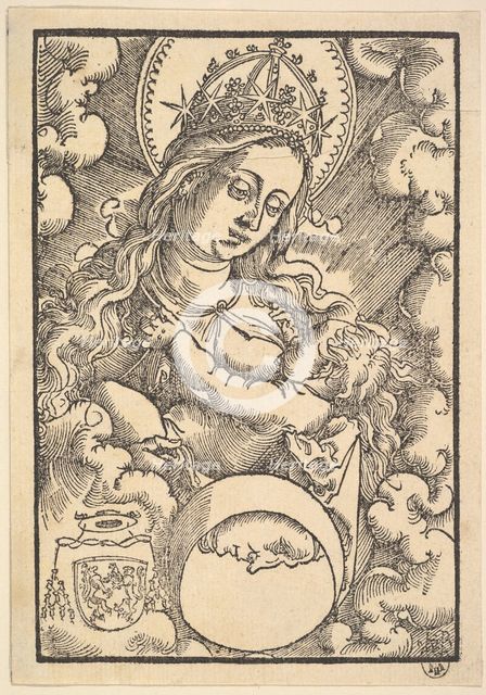 Madonna Lactans, from Enchiridon poeticum, 1515. Creator: Hans Baldung.