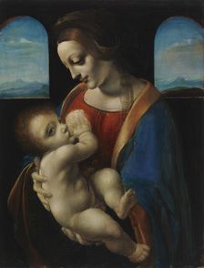 Madonna Litta, copy after Leonardo da Vinci, 1896. Creator: Magnus Enckell