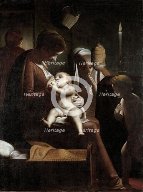 Madonna of the Candle, 1570-1575. Artist: Cambiaso (Cambiasi), Luca (1527-1585)