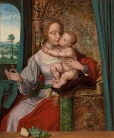 Madonna of the Cherries, about 1520-1525. Creator: Quentin Metsys I