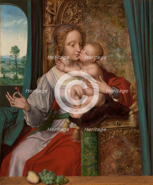 Madonna of the Cherries, about 1520-1525. Creator: Quentin Metsys I.