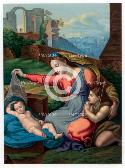 'Madonna of the Blue Diadem', 1510-1511 (1870).Artist: Franz Kellerhoven