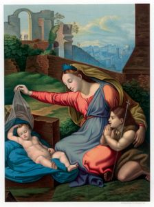 Madonna of the Blue Diadem 1510-1511 (1870).Artist: Franz Kellerhoven