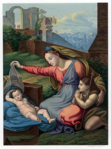 Madonna of the Blue Diadem 1510-1511 (1870).Artist: Franz Kellerhoven