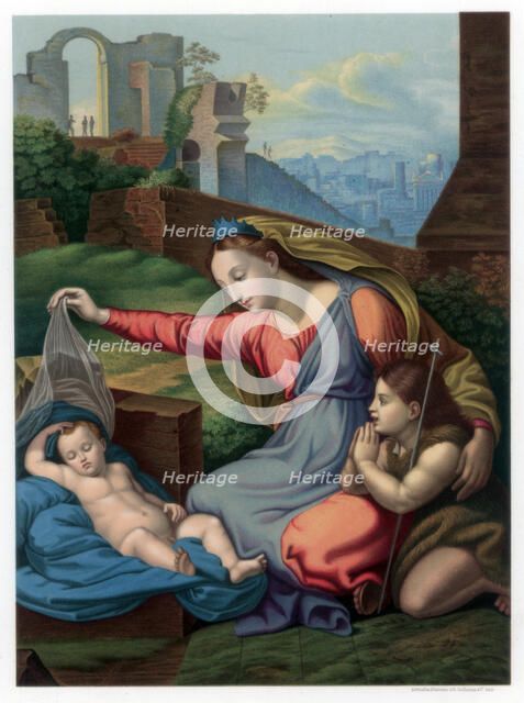 'Madonna of the Blue Diadem', 1510-1511 (1870).Artist: Franz Kellerhoven