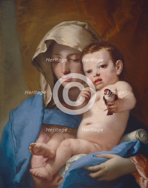 Madonna of the Goldfinch, c. 1767/1770. Creator: Giovanni Battista Tiepolo.