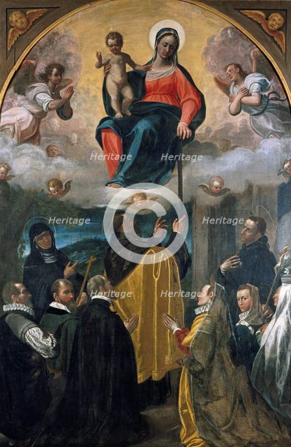 Madonna of the Holy Belt (Madonna della cintura), c.1600-1605. Creator: Cavagna, Giovan Paolo (1550-1627).
