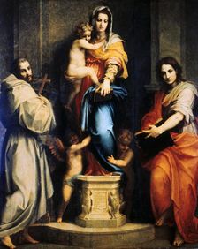 Madonna of the Harpies 1517. Artist: Andrea del Sarto