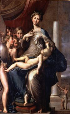 Madonna of the Long Neck c. 1535 by Parmigianino