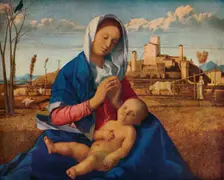 Madonna of the Meadow c1500. Artist: Giovanni Bellini