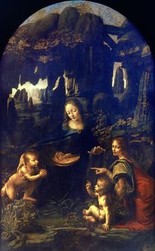 Madonna of the Rocks 1482-1486. Artist: Leonardo da Vinci