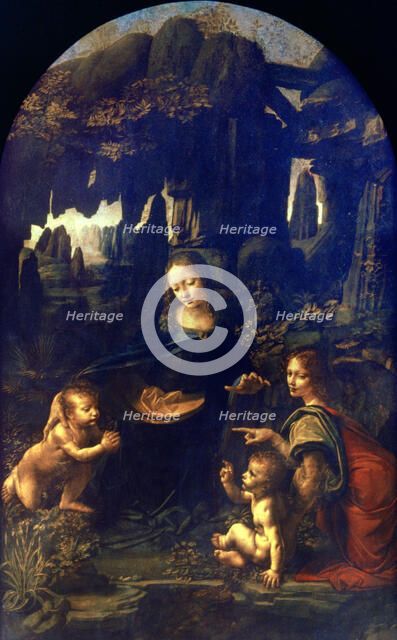 'Madonna of the Rocks', 1482-1486. Artist: Leonardo da Vinci