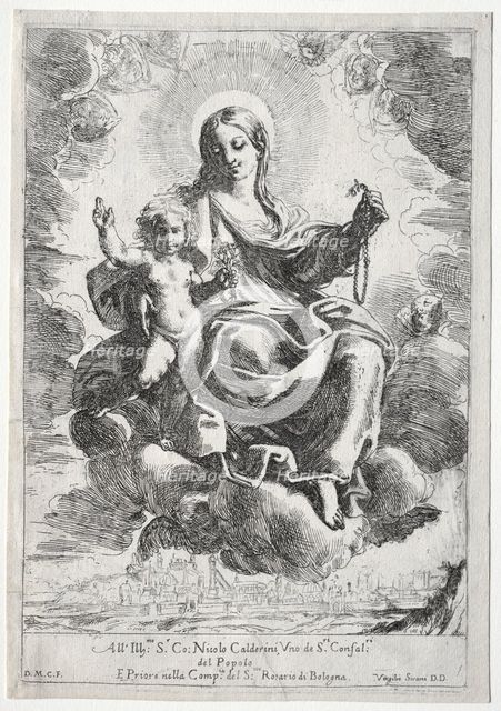 Madonna of the Rosary. Creator: Domenico Maria Canuti (Italian, 1620-1684).