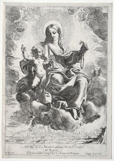 Madonna of the Rosary. Creator: Domenico Maria Canuti (Italian, 1620-1684)