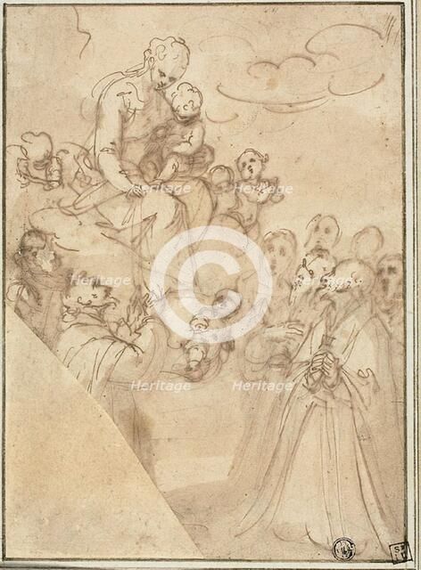 Madonna of the Rosary, with Dominic and Other Saints, n.d. Creator: Guglielmo Caccia.