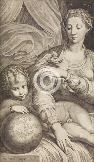 Madonna of the Rose, 16th-17th century., 16th-17th century. Creator: Anon.