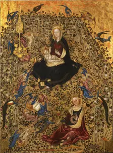 Madonna of the Rose Garden, 1420. Creator: Sassetta (1392-1450)
