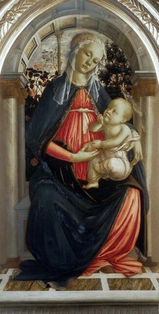 Madonna of the Rose Garden (Madonna del Roseto), 1469. Creator: Botticelli, Sandro (1445-1510)