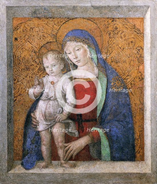 Madonna of the Windowsill (Madonna del davanzale), c. 1490. Creator: Pinturicchio, Bernardino (1454-1513).