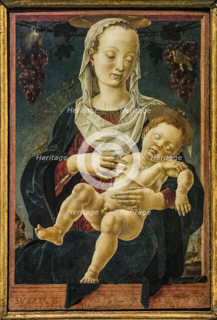 Madonna of the Zodiac (Madonna dello zodiaco), 1459-1461. Creator: Tura, Cosimo (before 1431-1495).