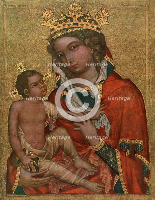 'Madonna of Veveri', c1350 (1955).Artist: Master of the Vyssi Brod Altar
