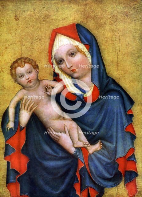 'Madonna of Zlata Koruna', c1410 (1955). Artist: Unknown