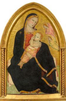 Madonna of Humility and two angels, Second Half of 14th cen.. Creator: Giovanni del Biondo (active 1356-1399)