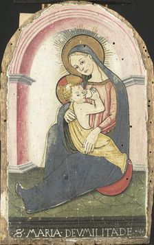 Madonna of Humility, (falsification of), 1910-1930. Creator: Unknown