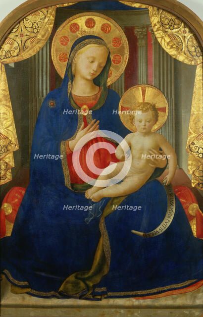 Madonna of Humility (Madonna dell' Umilitá), ca 1435-1440. Creator: Angelico, Fra Giovanni, da Fiesole (ca. 1400-1455).