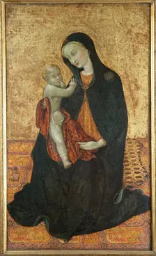 Madonna of Humility (Madonna dell Umilitá), ca 1430. Creator: Sassetta (1392-1450)