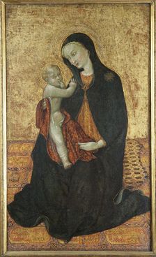 Madonna of Humility (Madonna dell Umilitá), ca 1430. Creator: Sassetta (1392-1450)