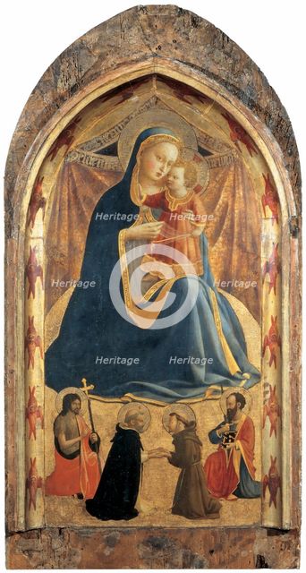 Madonna of Humility (Madonna dell'Umiltà) with Saints, ca 1429.