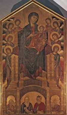 Madonna on the throne work by Cimabue