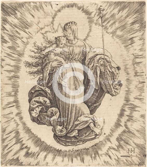 Madonna on a Crescent. Creator: Master N.H. with the Dagger.