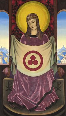 Madonna Oriflamma 1932. Artist: Nicholas Roerich