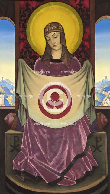 'Madonna Oriflamma', 1932.  Artist: Nicholas Roerich