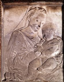 Madonna Panciatichi by Desiderio Settignano, with the Virgin and Child