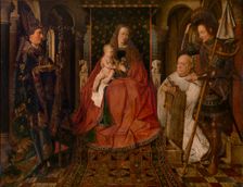 Madonna Surrounded by Saint George, Saint Donatianus of Reims..., c1430s. Creator: Jan van Eyck