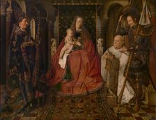 Madonna Surrounded by Saint George, Saint Donatianus of Reims..., c1430s. Creator: Jan van Eyck