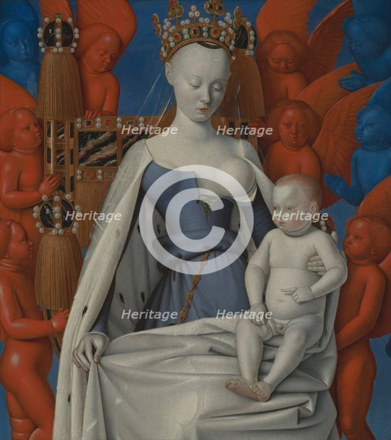 Madonna Surrounded by Seraphim and Cherubim, c1450. Creator: Jean Fouquet.