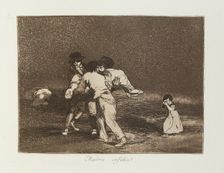 Madre infeliz!; Los Desastres de la Guerra, Madrid 1863. Creator: Francisco Goya